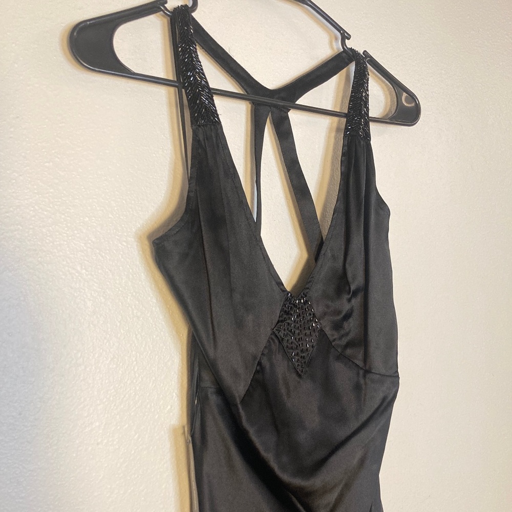 express backless beaded silk long dress - Picture 5 of 11